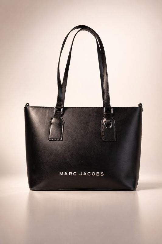Essential Leather Tote – Black