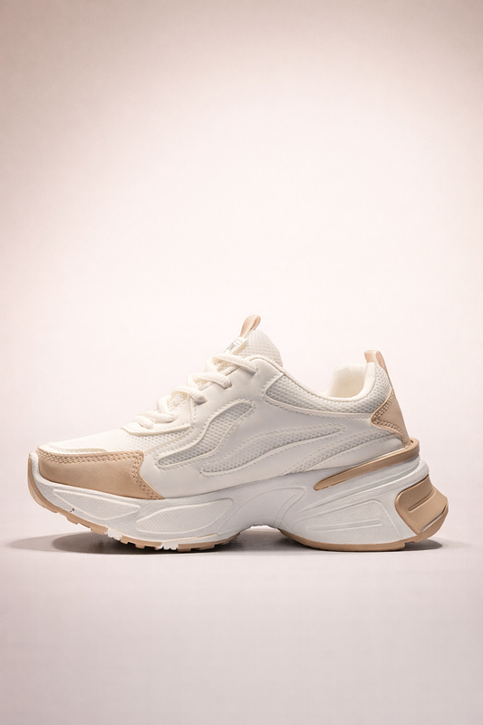 Cream & Beige Urban Runner